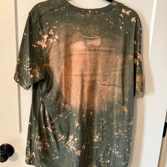 Bella Canvas Green and Orange Short Sleeve Tee - Picture 4 of 4